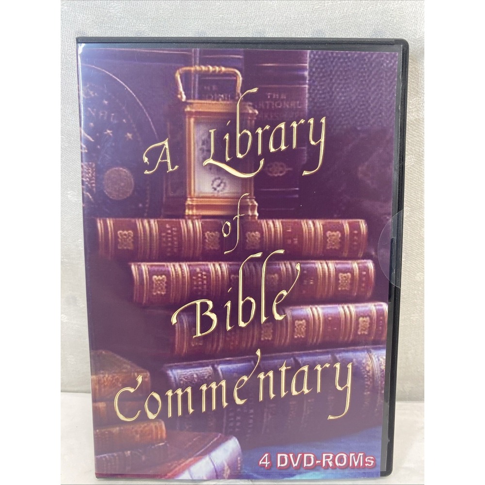 A Library Of Bible Commentary‎ 4 Dvd Roms For Computer Religion